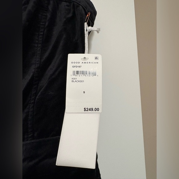 Good American Velvet Black Strapless Jumpsuit - Picture 6 of 8